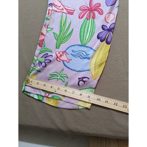 Nice Things by Paloma S. Plant & Cactus Theme Wide Leg Side Zipper Pants Size 8 - Picture 12 of 12